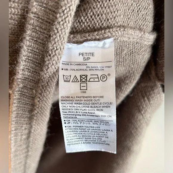 Banana Republic Women’s Long Sleeve Top Wrap Around Sweater Midi Dress Sz S EUC - Picture 8 of 8